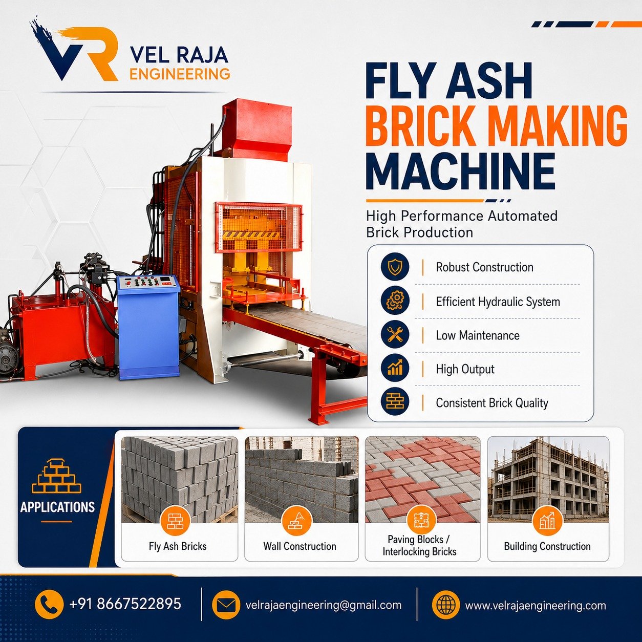 Fly Ash Brick Making Machine Coimbatore