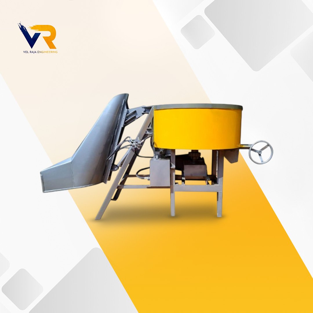 Pan Mixer Machine with Hopper 750 KG